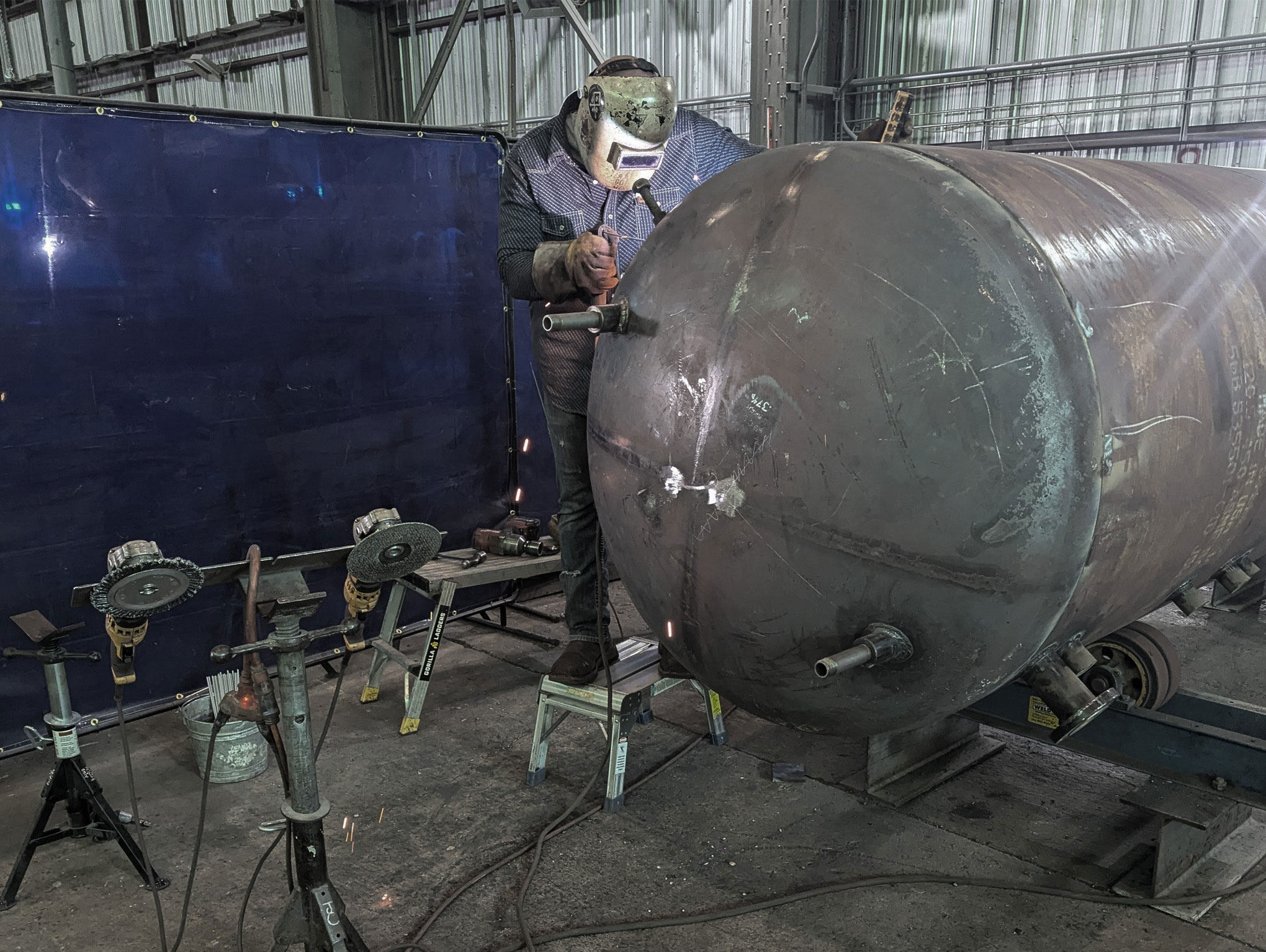 welding on vessel